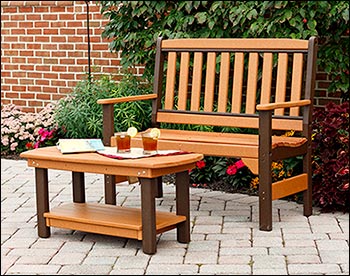 Poly Lumber English Garden Bench