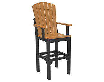 Poly Lumber Adirondack Arm Bar Chair