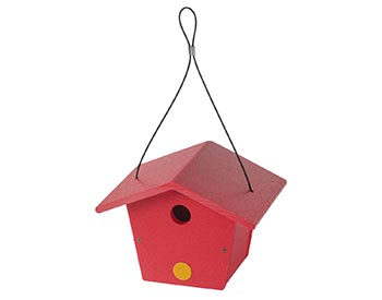 Poly Lumber Classic Wren Birdhouse w/ Cable Hanger