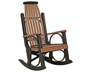 Poly Lumber Natural Finish Classic Rocking Chair