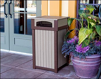 Poly Lumber Trash Receptacle