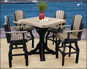 Poly Lumber 5 Piece Cantina Pub Set