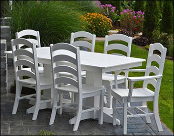 Poly Lumber Ladderback Rectangular 7 Pc. Dining Set