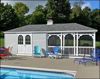 Vinyl Rectangle Pool Houses