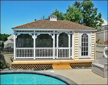 Vinyl Rectangle Pool Houses