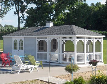 Vinyl Rectangle Pool Houses