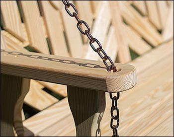 Treated Pine Heartback Porch Swing