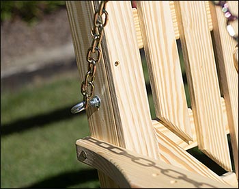 Treated Pine Heartback Porch Swing