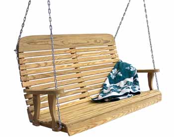 Treated Pine High Crossback Porch Swing