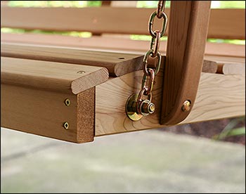 Red Cedar American Sweetheart Porch Swing