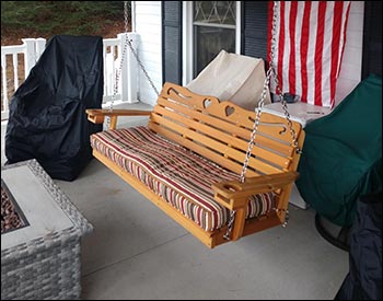 Red Cedar American Sweetheart Porch Swing