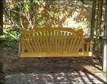 Treated Pine Fanback Porch Swing