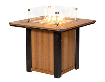 Countryside Poly Square Fire Pit Table