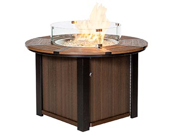 Oasis Poly Round Fire Pit Table