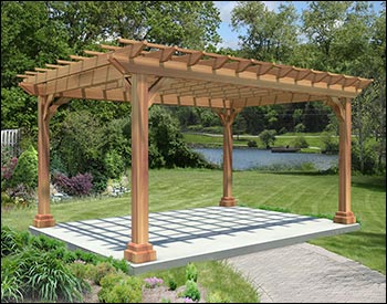 Red Cedar Garden Pergola