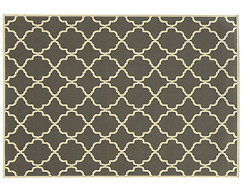 Riviera Lattice Rug - Grey