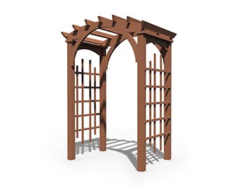 Treated Pine Palermo Arched Arbor