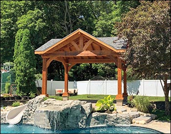 Rough Cut Cedar Herrington Gable Ramada