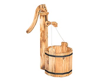 Rustic Pine Water Pump w/Bucket Planter