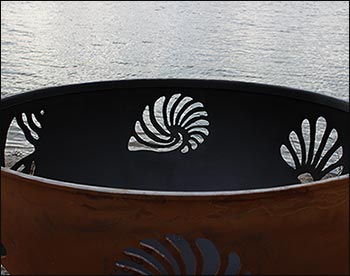 Sea Shell Carbon Steel Fire Pit