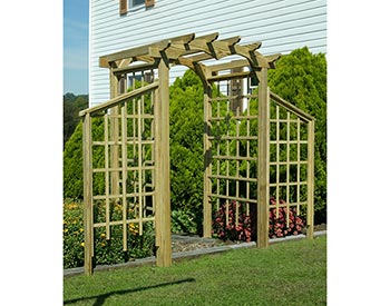 Single Treated Pine Classic Arbor Wing