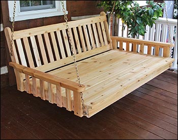 Red Cedar Traditional English Swingbed