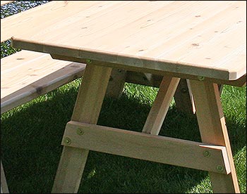 Red Cedar Picnic Table - ONLY