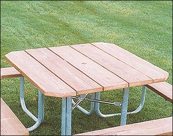 Four-Sided Picnic Table