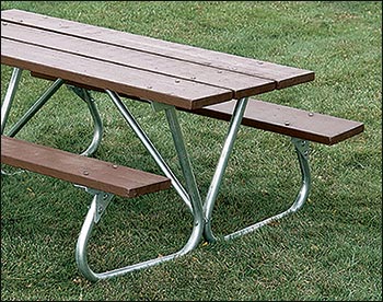 Heavy-Duty Bolt-Thru Picnic Table