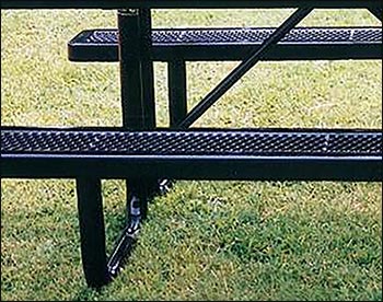 Portable Regal Wheelchair Accessible Metal Picnic Table