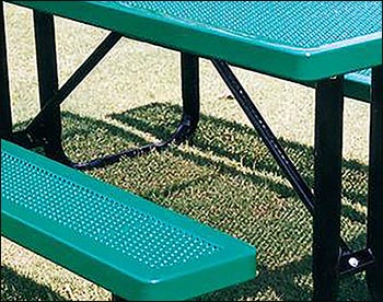 Rectangular Innovated Metal Picnic Table