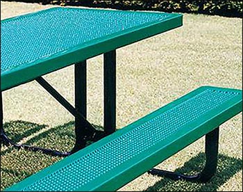 Rectangular Innovated Metal Picnic Table