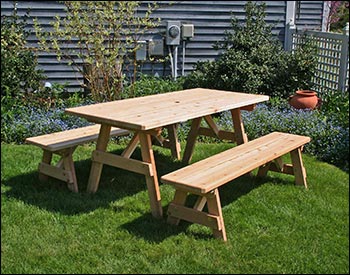 Red Cedar Picnic Table - ONLY