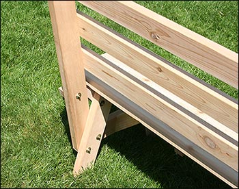 Red Cedar Picnic Table w/Backed Benches