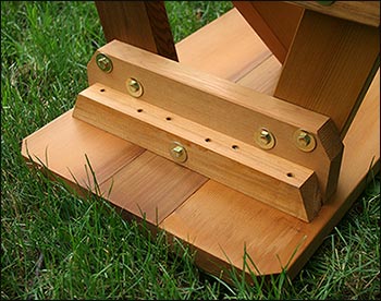 42" Wide Red Cedar Traditional Picnic Table w/Benches