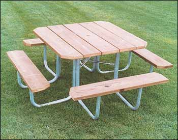 Four-Sided Picnic Table