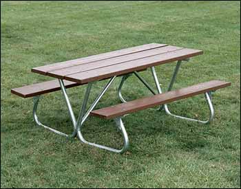 Heavy-Duty Bolt-Thru Picnic Table