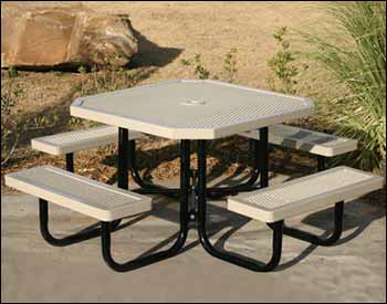 46" Regal Metal Picnic Table