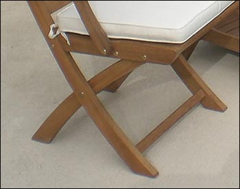 Teak Sailor Chair and Tray Set