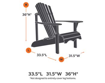 Terrace Elite Adirondack Chair Cover