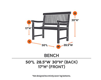 50" Terrace Elite Bench Cover