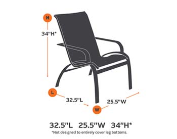 Terrace Elite High Back Chair Cover