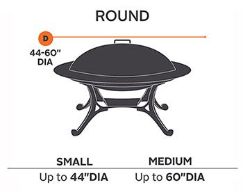 60" Terrace Elite Round Fire Pit Cover
