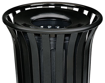 22 Gal. Curved Waste Receptacle w/Lid & Liner