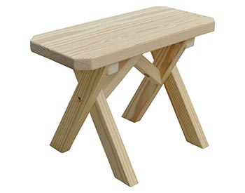 Treated Pine Cross Legged Bench