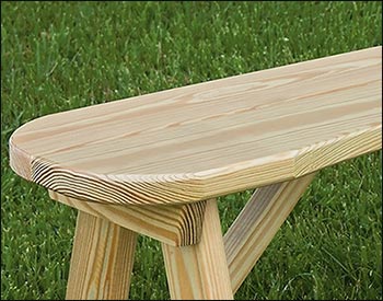 Treated Pine Curved Bench