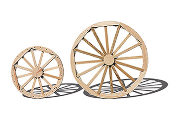 Treated Pine Decorative Wagon Wheel