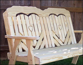Treated Pine Heartback Garden Bench