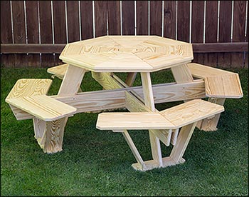 Treated Pine Kids Octagon Picnic Table