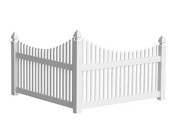 Vinyl Accent Corner Fence